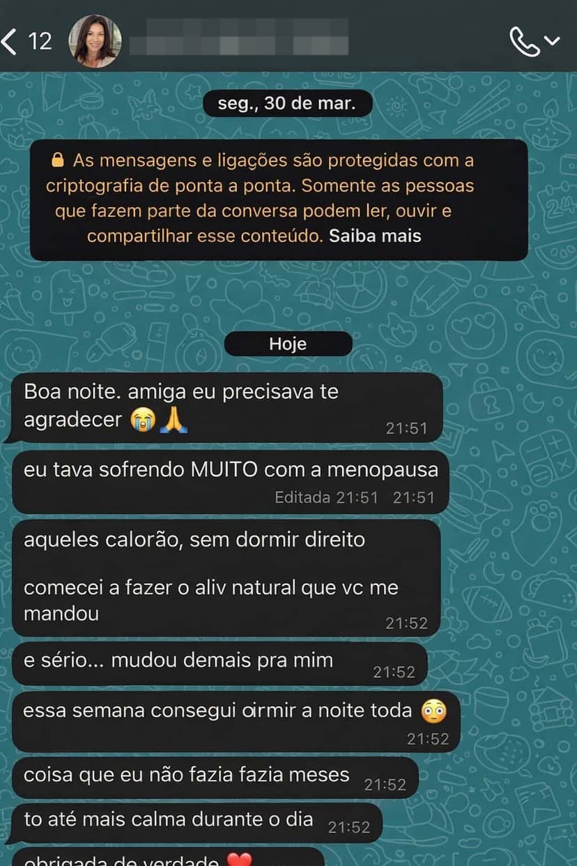 Feedback de cliente: calores diminuíram muito em poucos dias